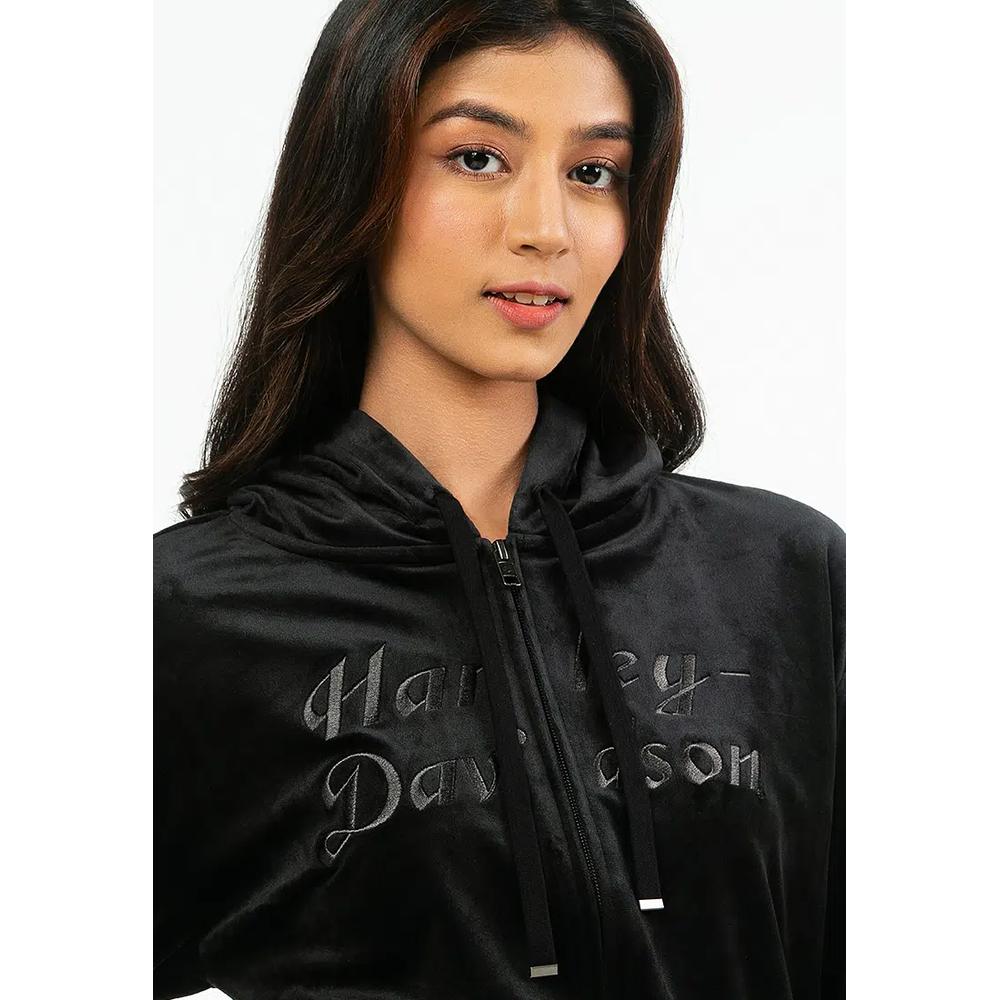 Толстовка Harley-Davidson® Velour с капюшоном на молнии 3