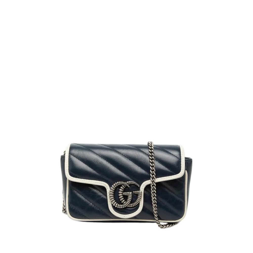 Сумка через плечо Super Mini GG Marmont Matelasse Leather Torchon Flap (2016-2026 годы) 1