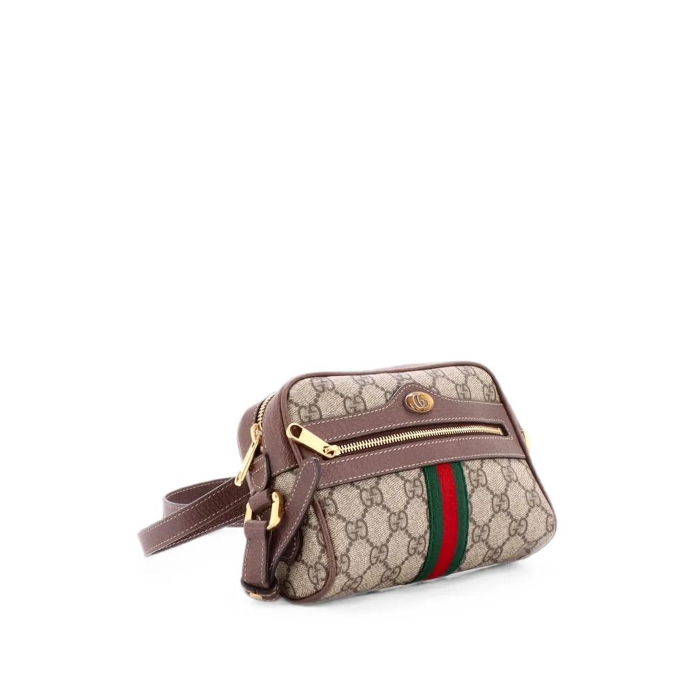 Мини-сумка через плечо Ophidia Shoulder Bag GG Coated Canvas 2
