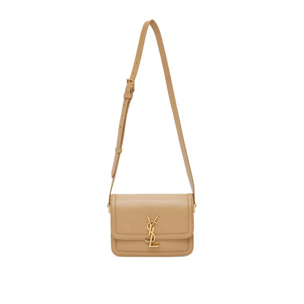 YSL Solferino маленький сатчел в коробке из кожи Saint Laurent Tan 6343060SX0W 3