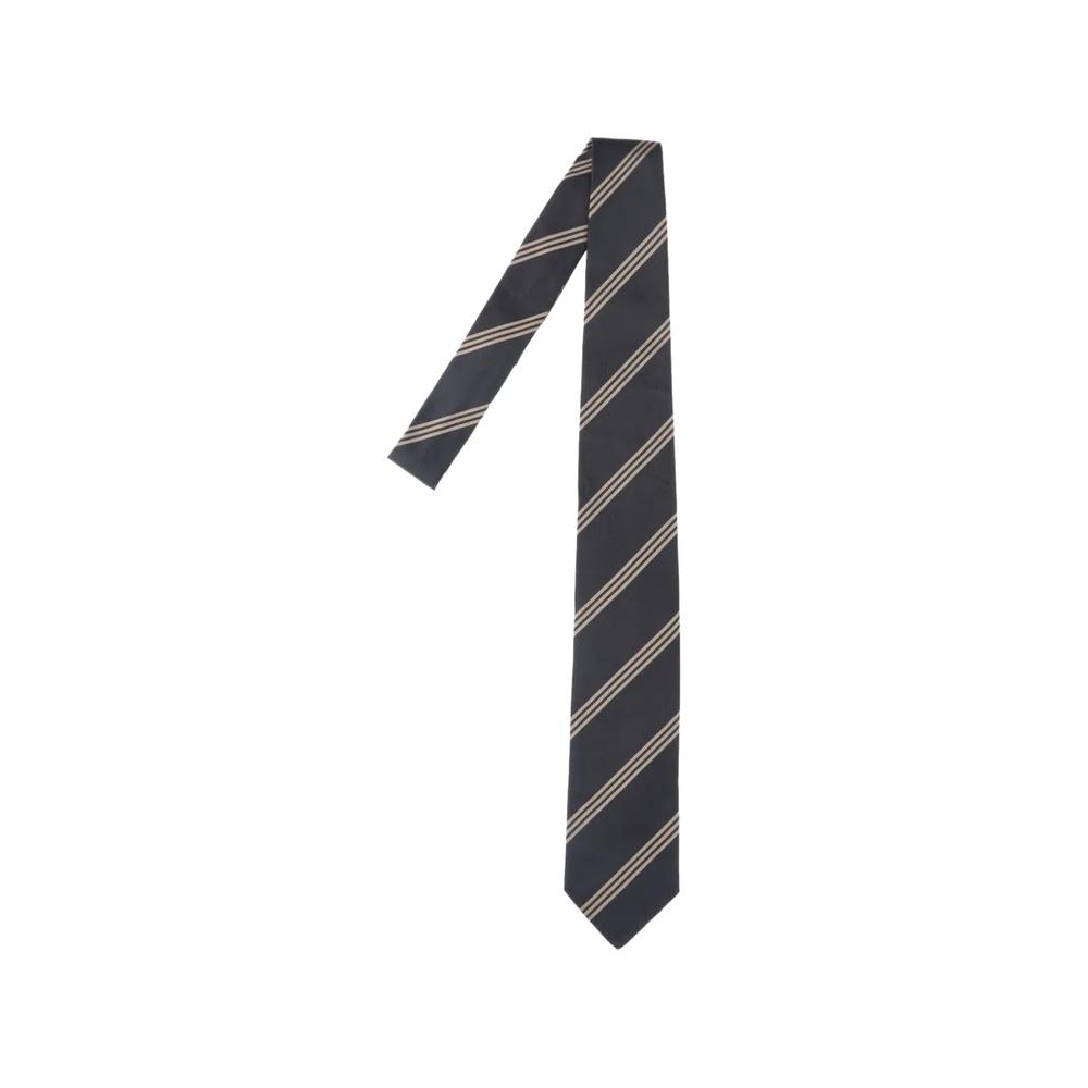 diagonal-stripe silk tie 1