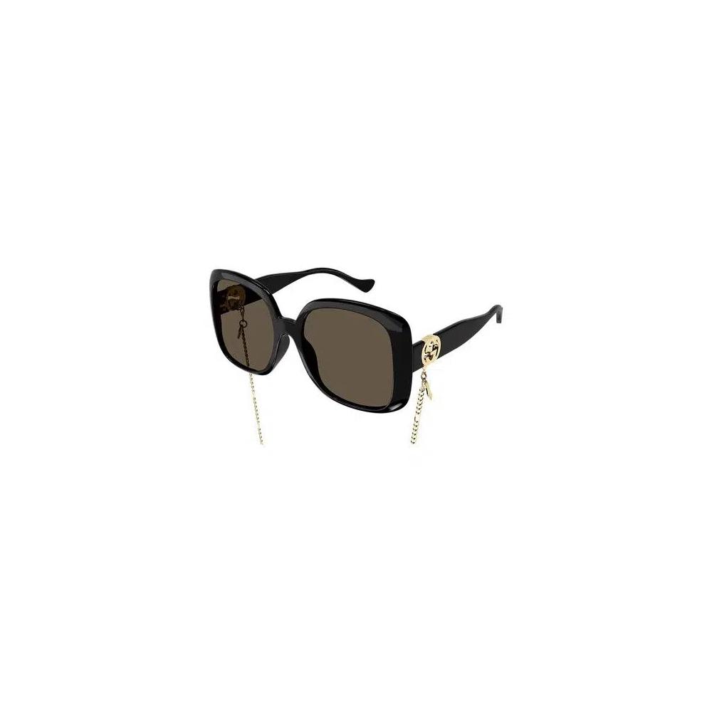 Gucci Square Sunglasses 'Черный/Коричневый' 2
