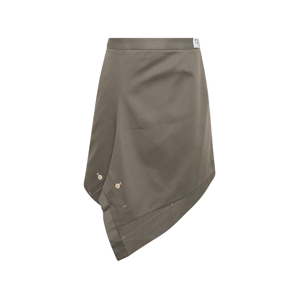 asymmetric-hem mini skirt 1