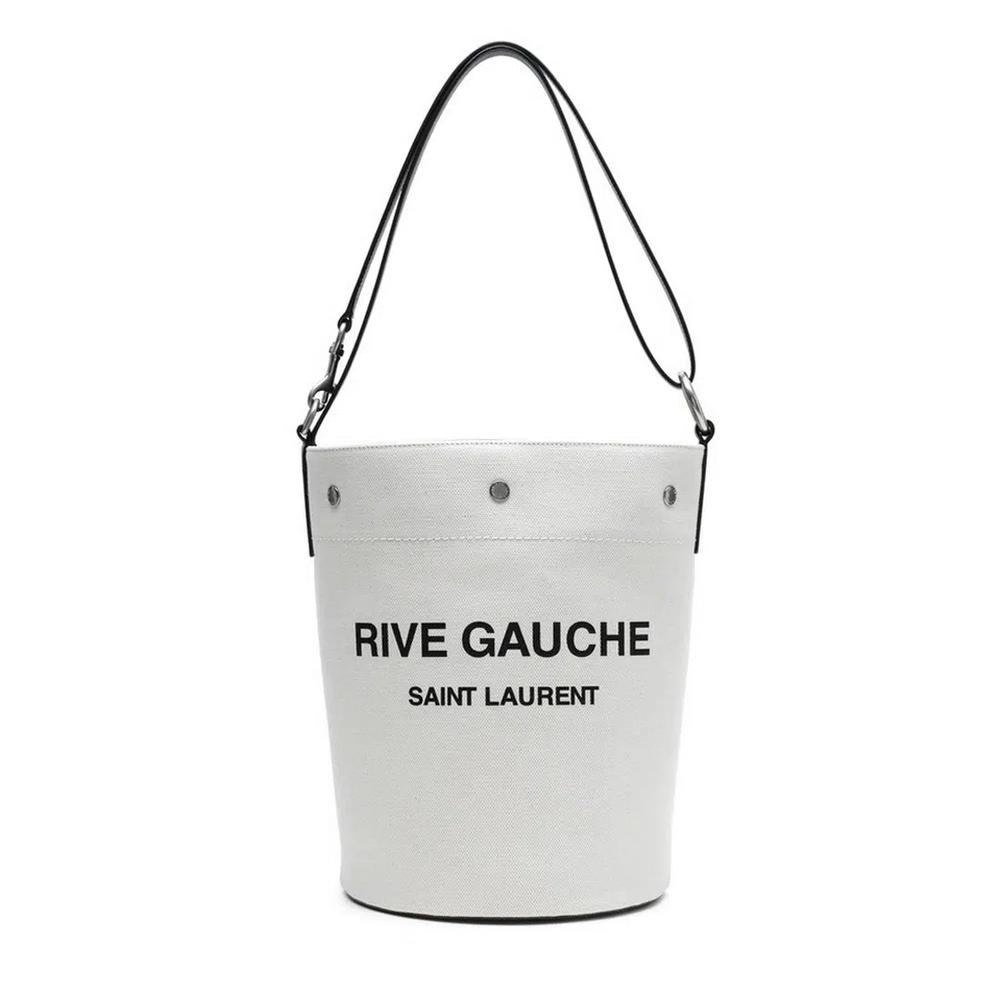Сумка-ведро Rive Gauche из белого льна 1