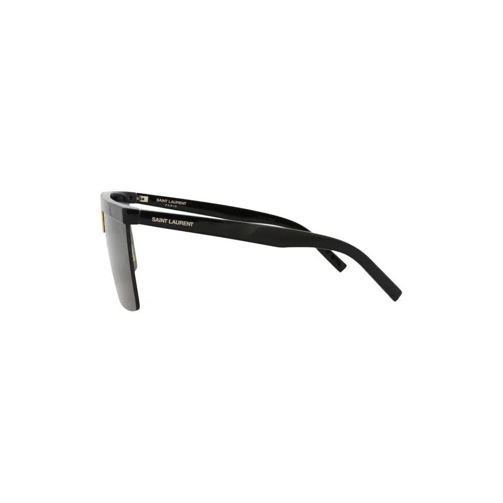 Очки Saint Laurent солнцезащитные очки из ацетата с оправой Shield 'Black' 3