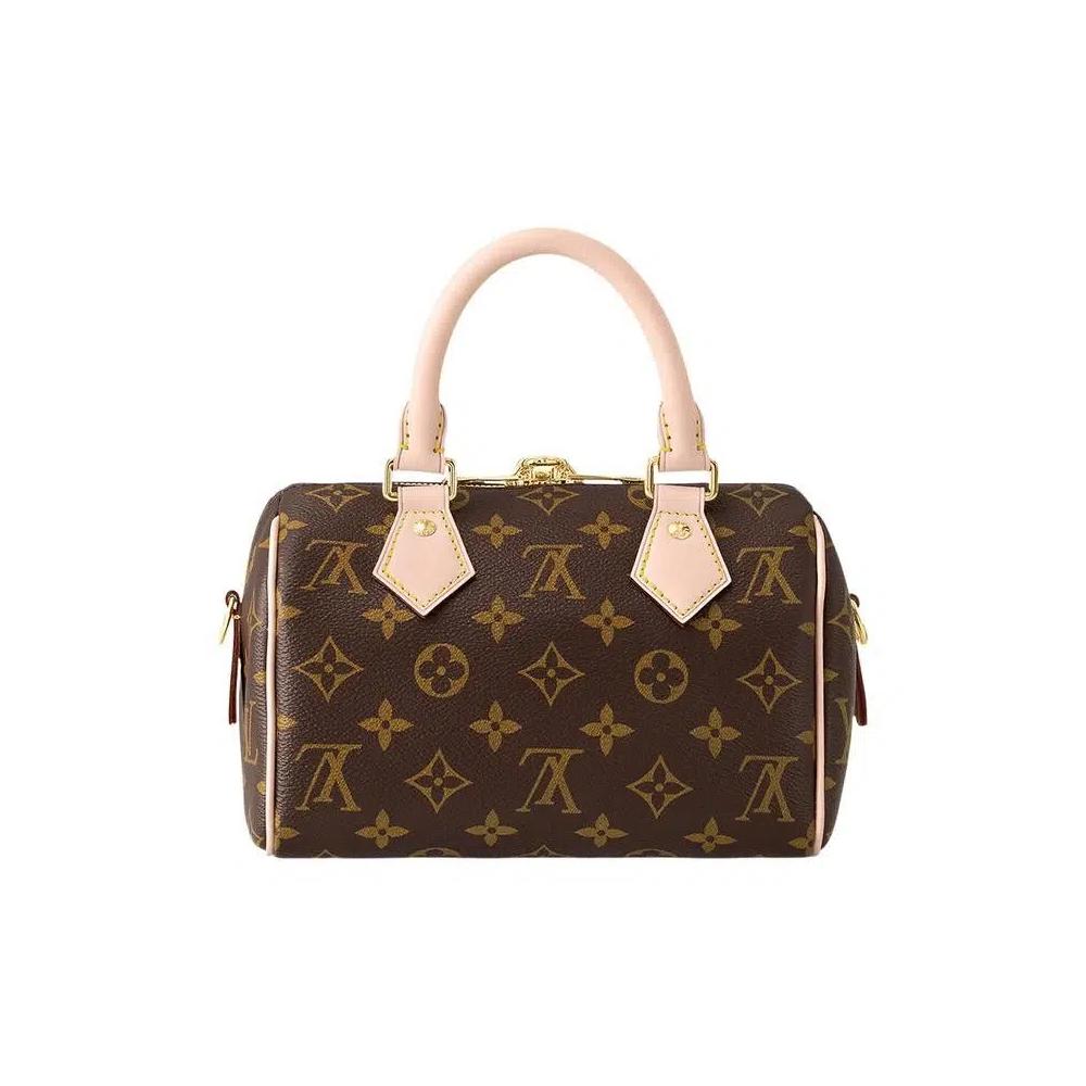 Сумки с ручками Louis Vuitton Speedy BandoulièRe 20 'Коричневый монограмный холст' 2