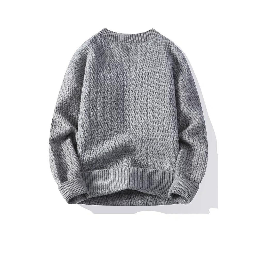 Классический вязаный свитер Grain Knit AY-H23937 2