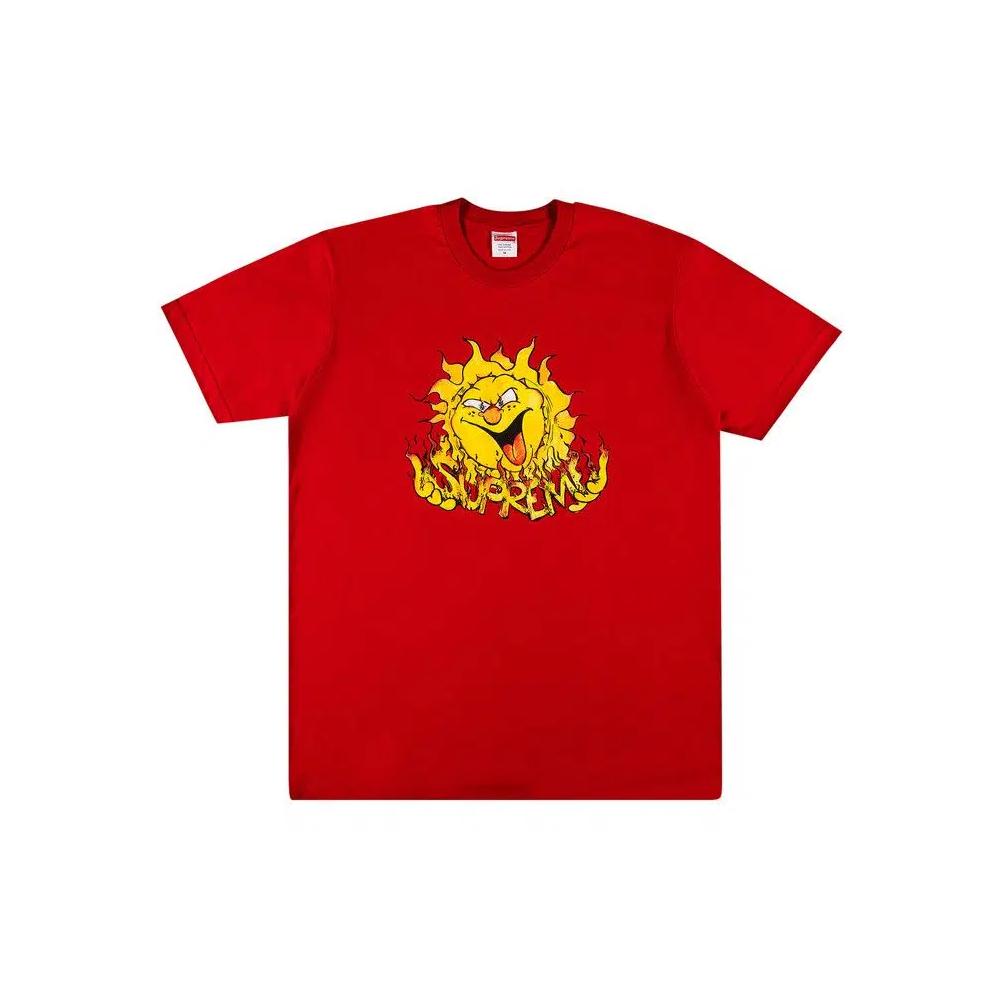 Футболки Supreme Sun Tee 'Red' 1