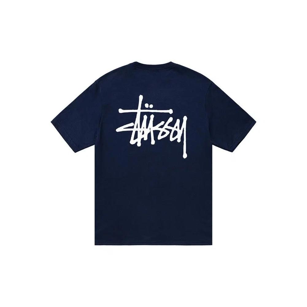 Футболки Stussy Basic Tee 'Темно-синий' 2