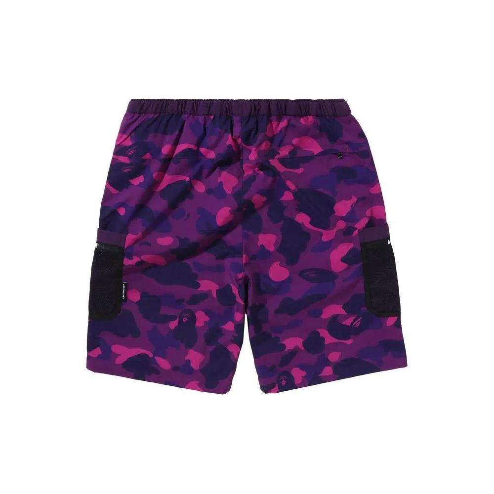 Шорты BAPE Color Camo Mesh Pocket Shorts 'Purple' 2