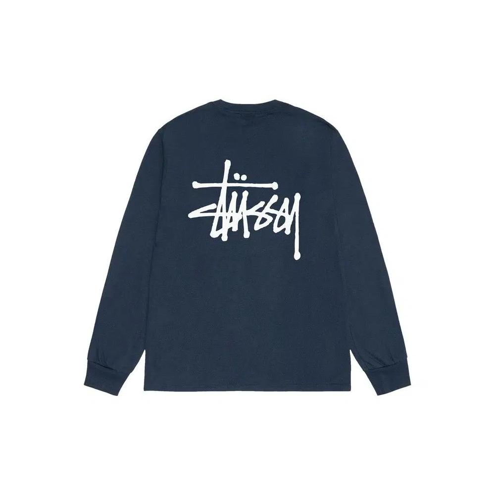 Футболки с длинным рукавом Stussy Basic Long-Sleeve Tee 'Navy' 2