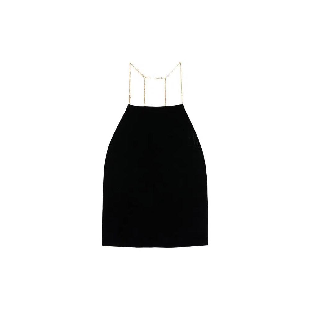 Рубашки и топы Palm Angels Chain Velvet Top 'Black' 1