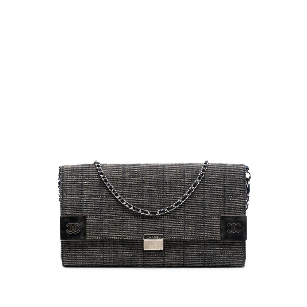 Сумка на плечо CC Choco Bar Denim Chain Flap (2002-2003 годы) 1
