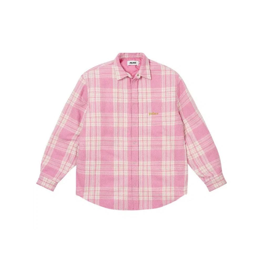 Фланелевые рубашки Palace Check Insulated Shirt 'Pink' 1