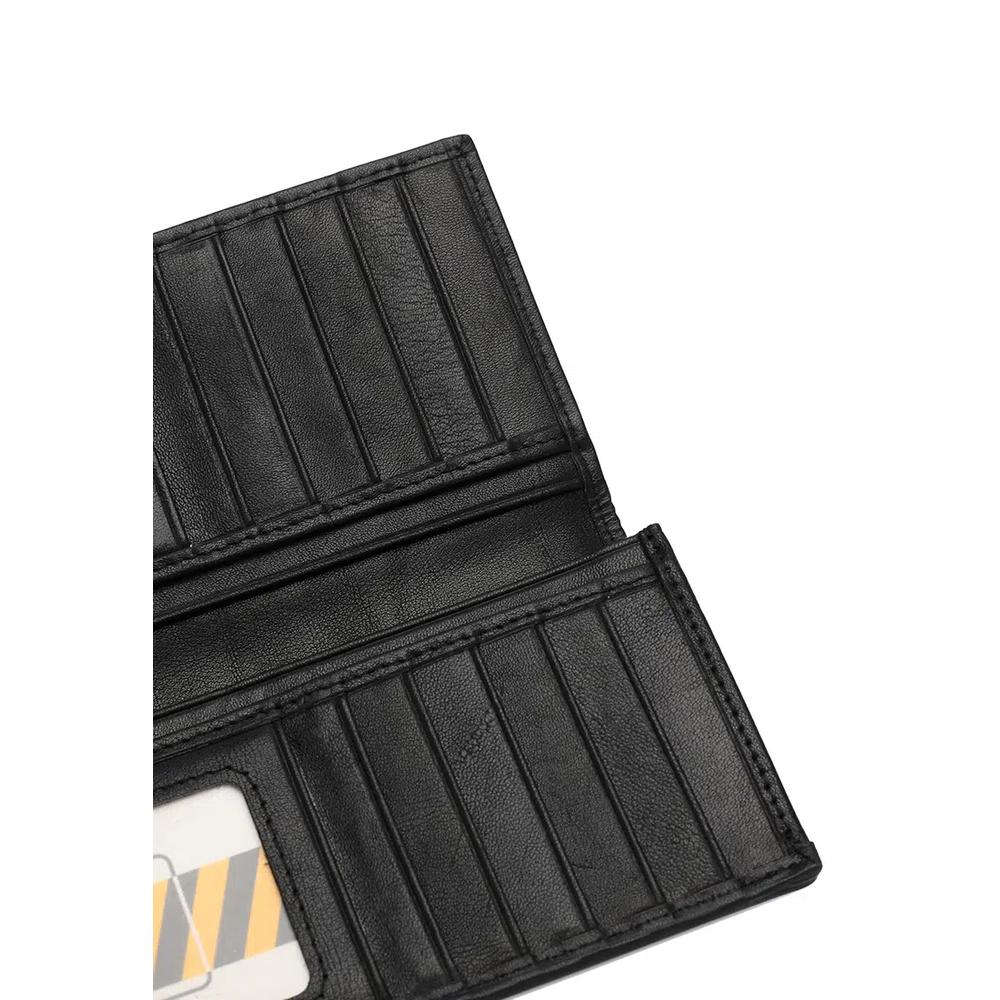 Мужской RFID-блокирующий бифолд длинный кошелек - Черный 6