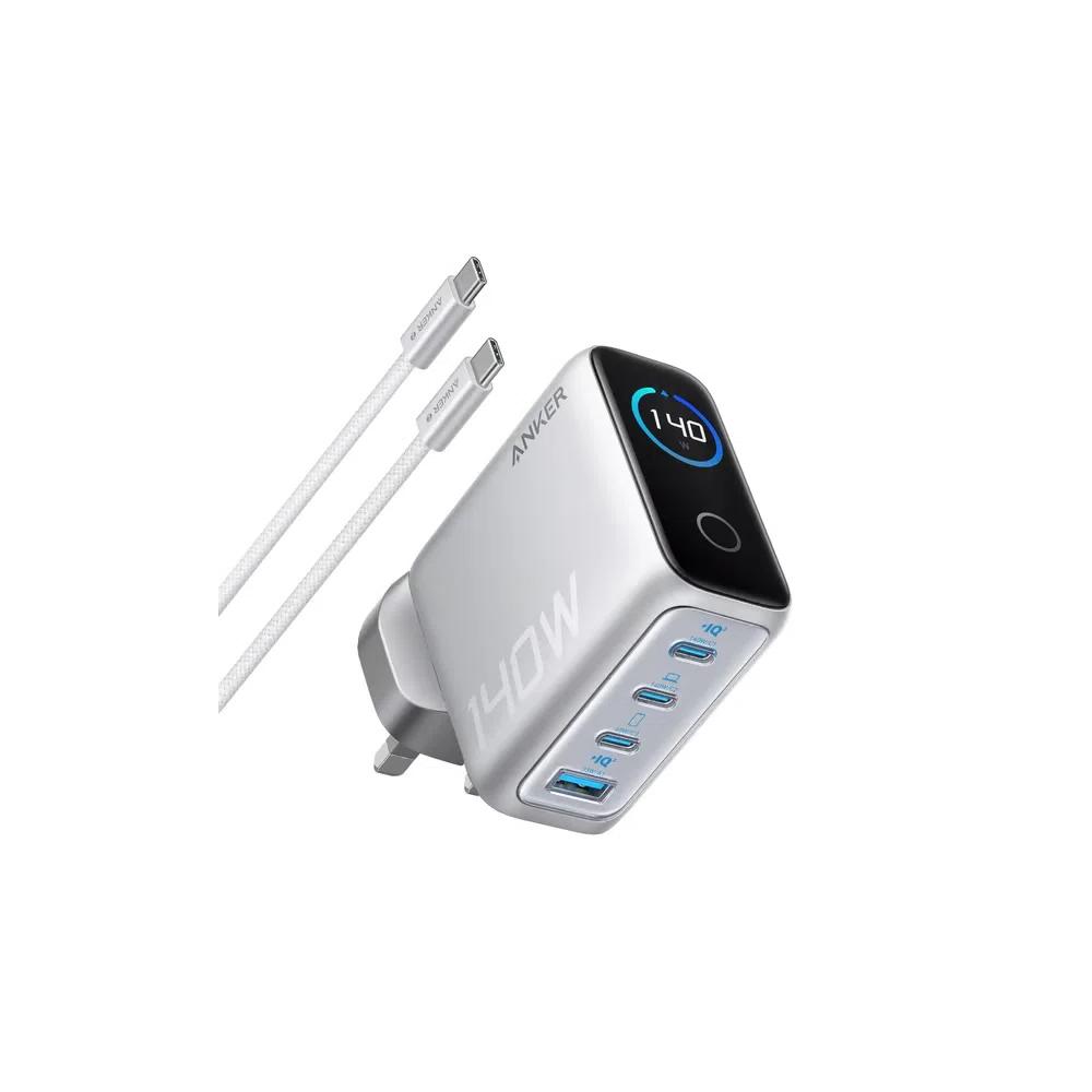 Anker зарядное устройство (140W, 4 порта, PD 3.1) - White 1