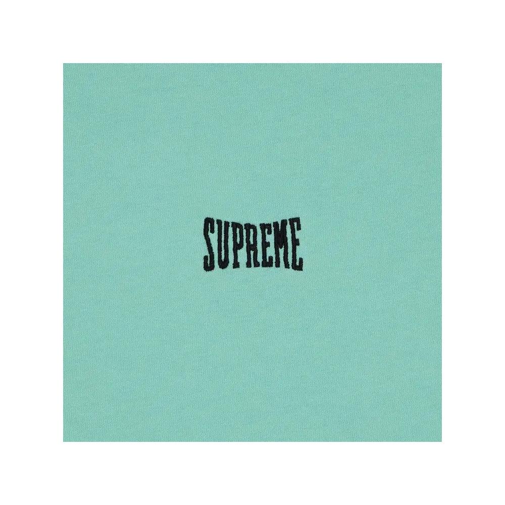 Топы Supreme Warm Up Washed Short-Sleeve Top 'Аква' 2