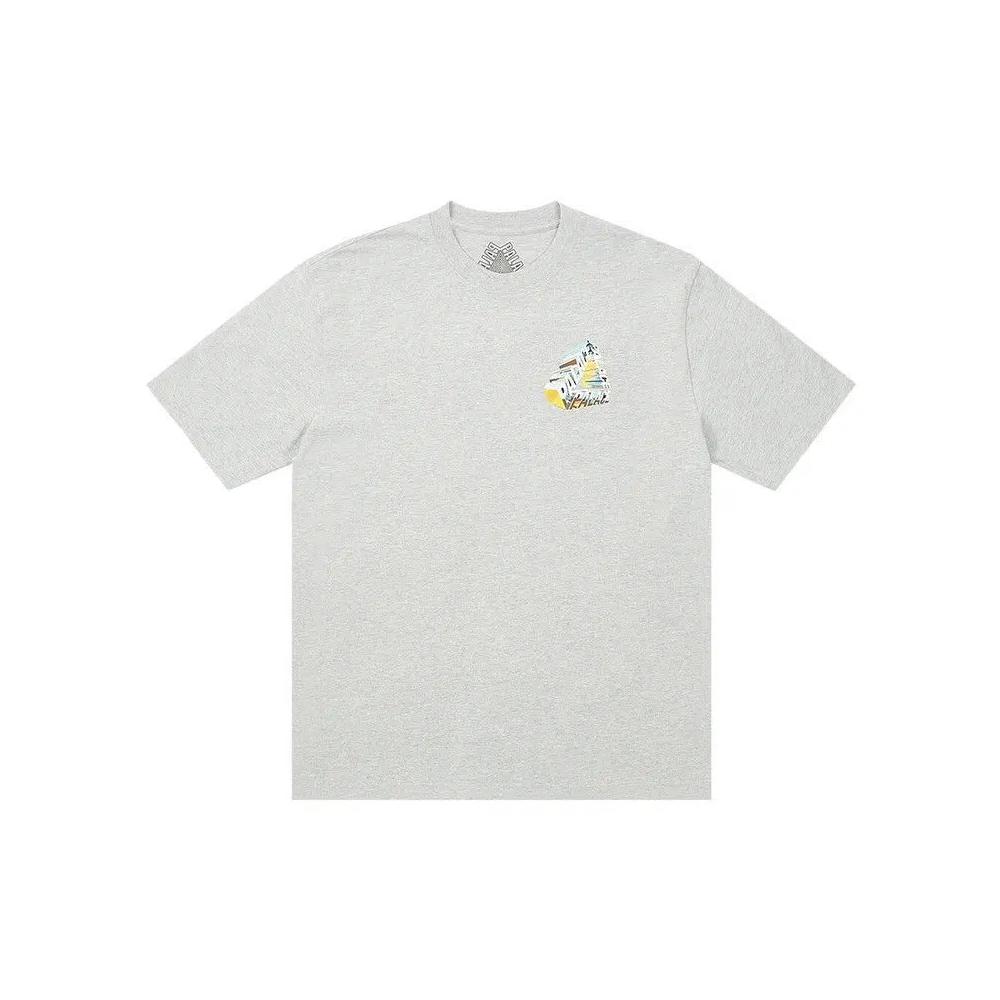 Футболки Palace Tri-Chrome T-Shirt 'Grey Marl' 1