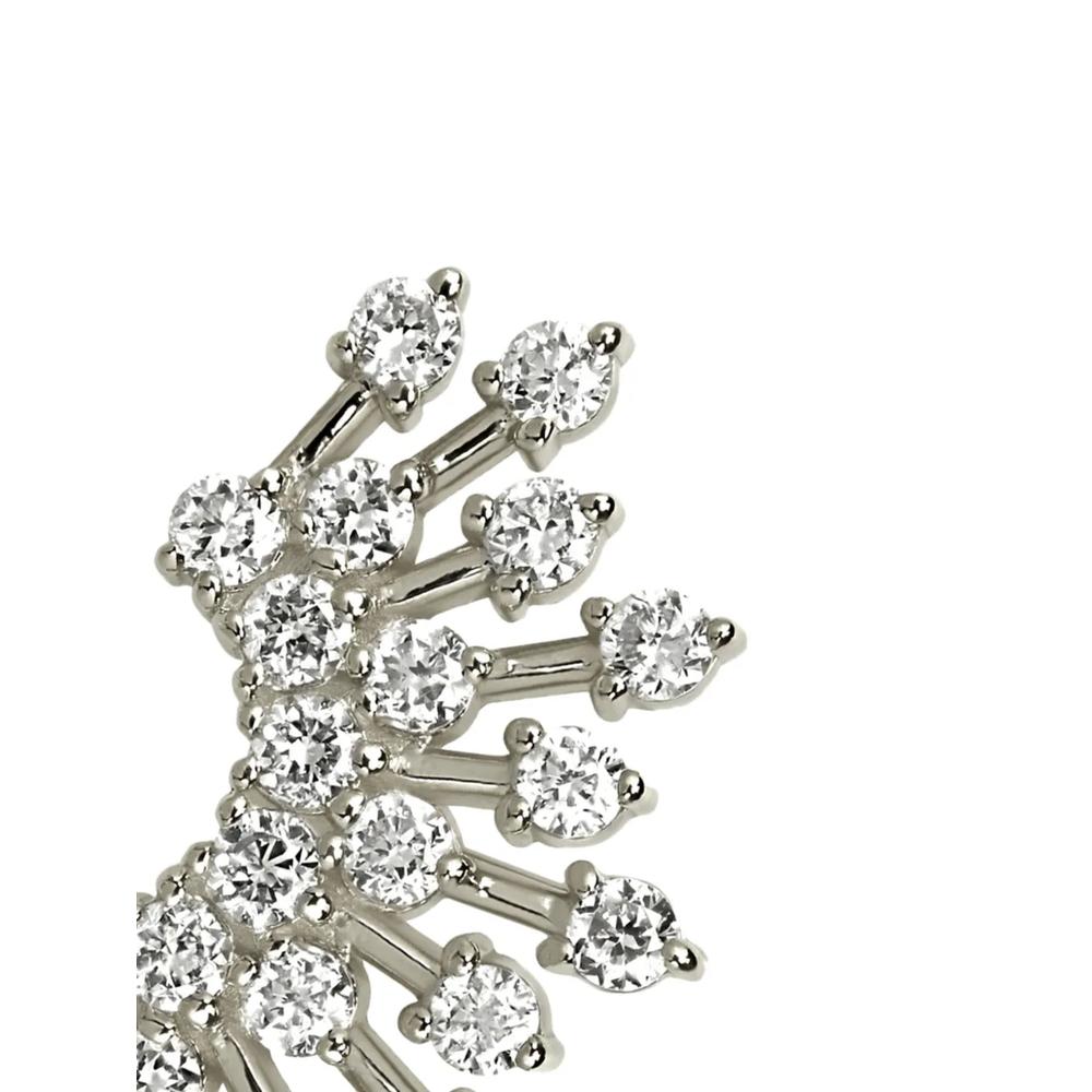 Серьга-гвоздик Sun Rays Tiara из белого золота с бриллиантами 2