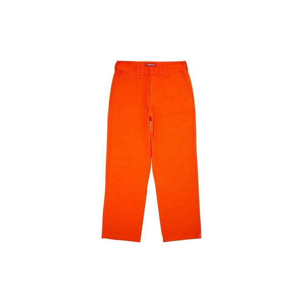 Брюки Supreme x Toy Machine Work Pant 'Ярко-оранжевый' 1