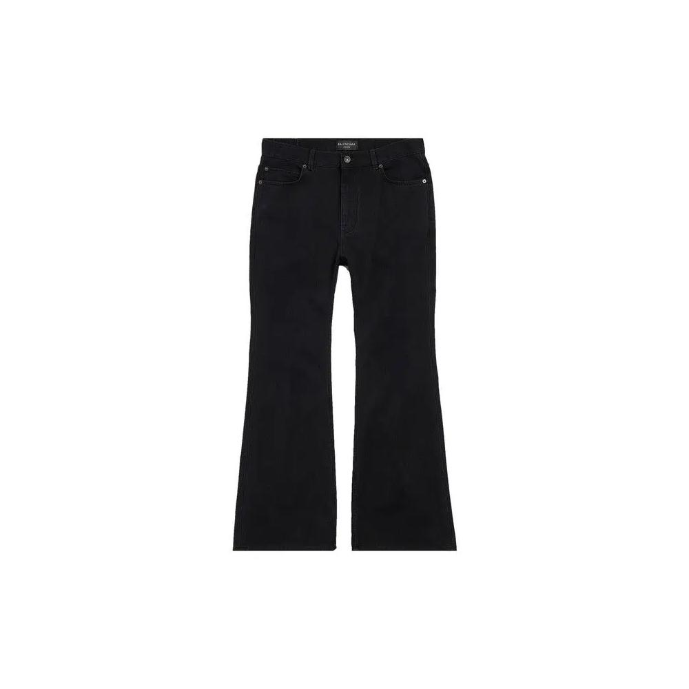 Balenciaga Расклешенные брюки 'Jet Black' 1