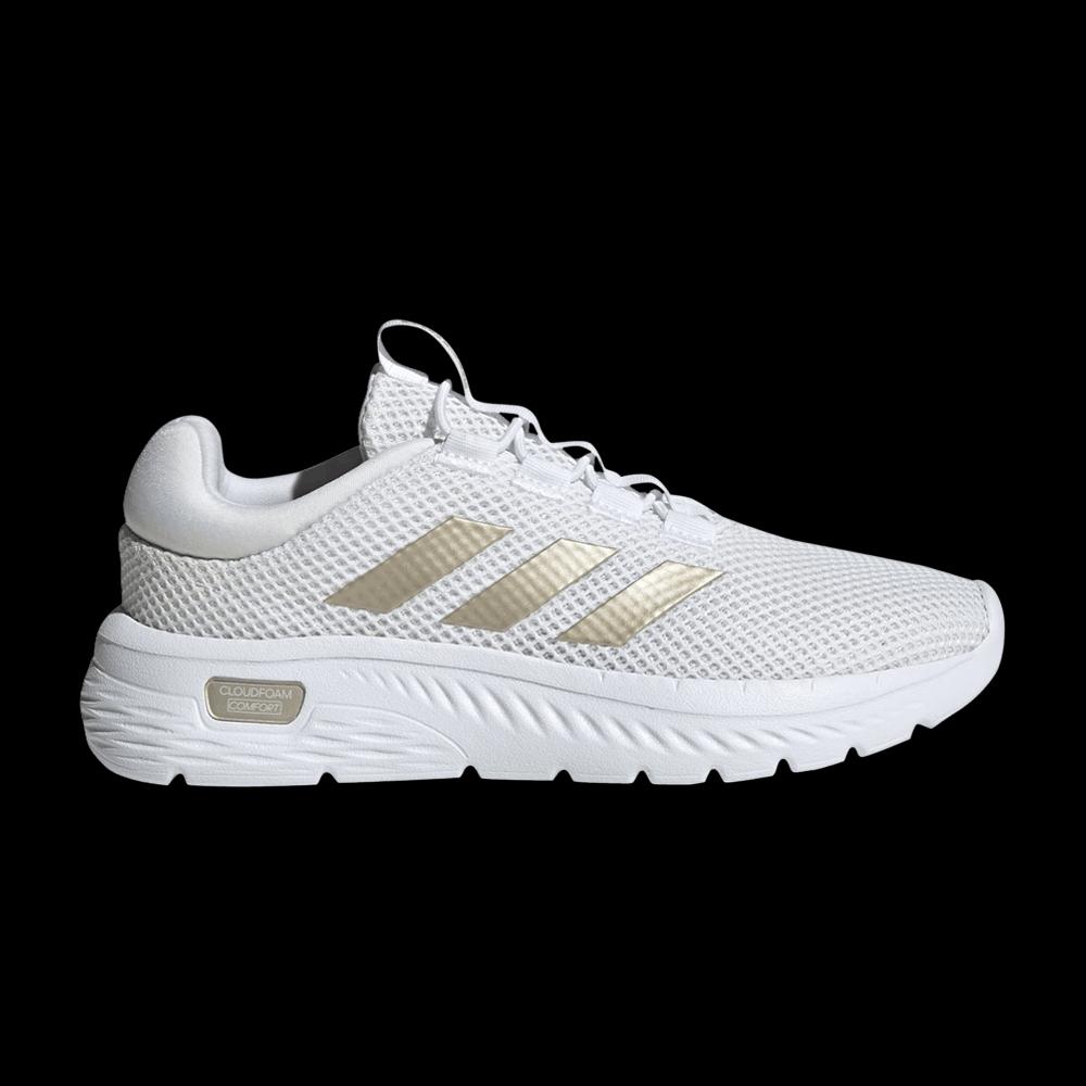 Кроссовки Adidas Wmns Cloudfoam Comfy «White Champagne Metallic» 1