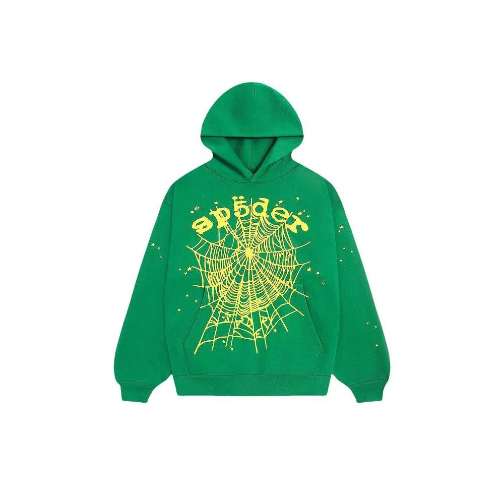 Худи Sp5der Star Og Web V2, 'Slime Green' 1