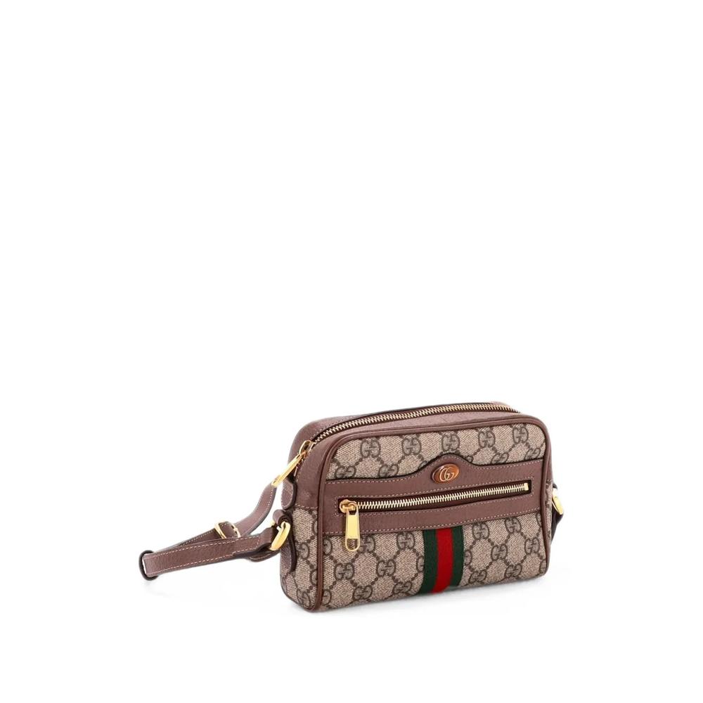 Мини-сумка через плечо Ophidia Shoulder Bag GG Coated Canvas 2