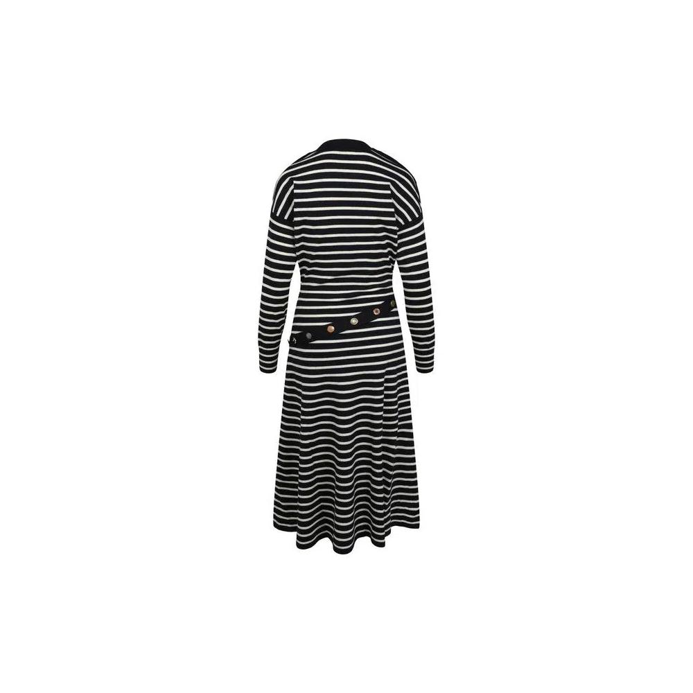 Платья Alexander McQueen Mixed Buttons Striped Dress 'Blue' 2