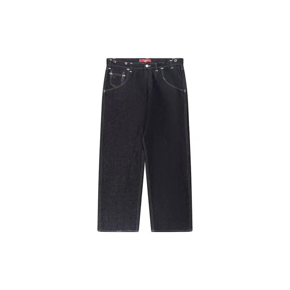 Брюки из льняного денима Junya Watanabe MAN 'Denim/Blue' 1