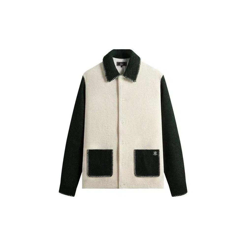 Овершерты Kith Boucle Boxy Collared Overshirt 'Sandrift' 1