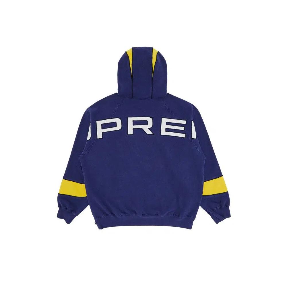 Худи Supreme Paneled Hooded Sweatshirt 'Washed Navy' 2