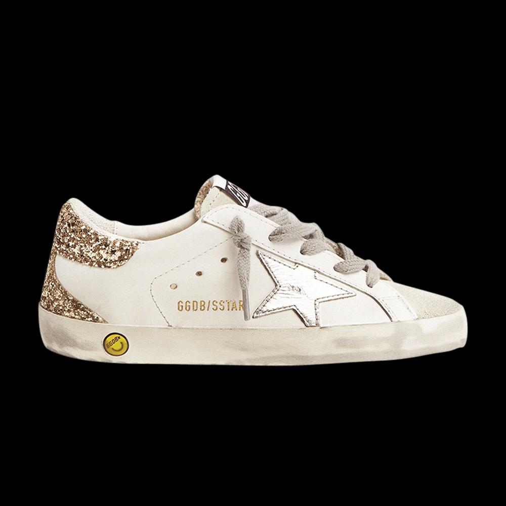 Кроссовки Golden Goose Superstar Kids 'White Gold Glitter' 1