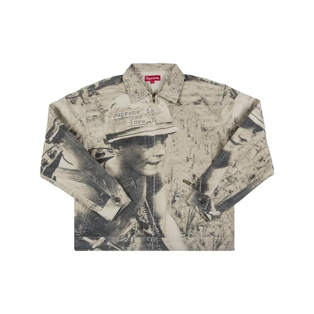 Джинсовые куртки Supreme Is Love Denim Work Jacket 'Tan' 1
