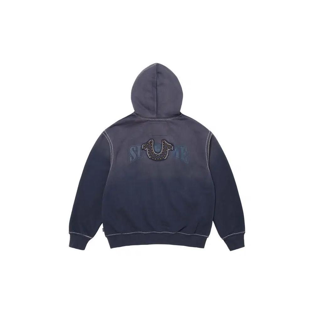 Худи Supreme x True Religion Zip Up Hooded Sweatshirt 'Navy' 2