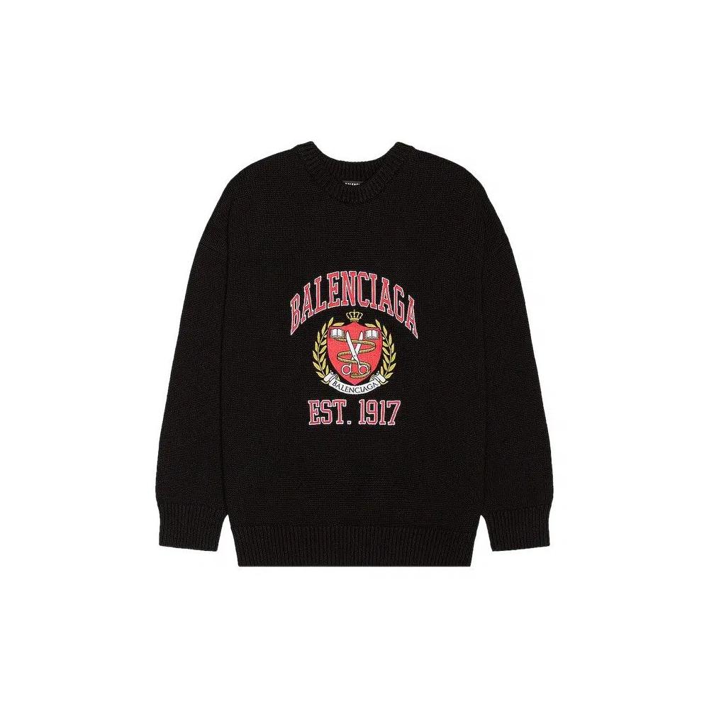 Свитеры Balenciaga College Sweater «Black» 1