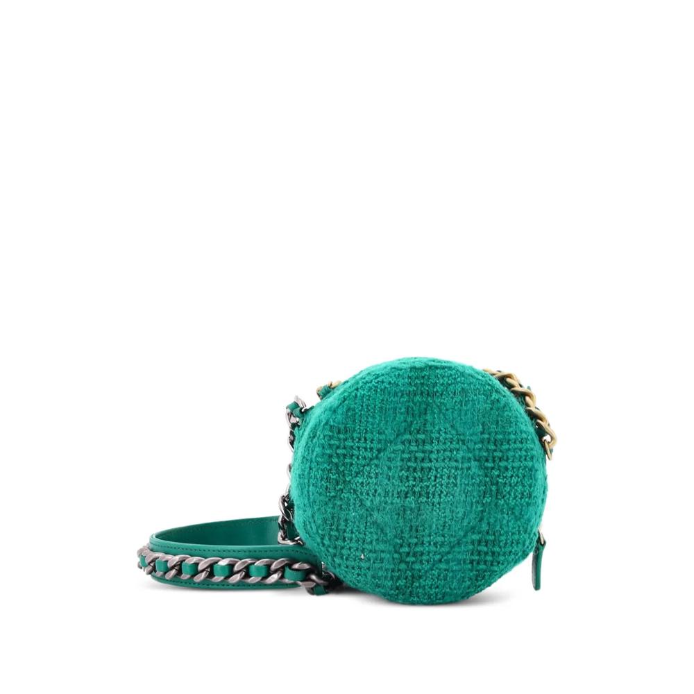 Сумка через плечо 19 Round Clutch with Chain and Coin Purse Quilted Tweed and Lambskin 2