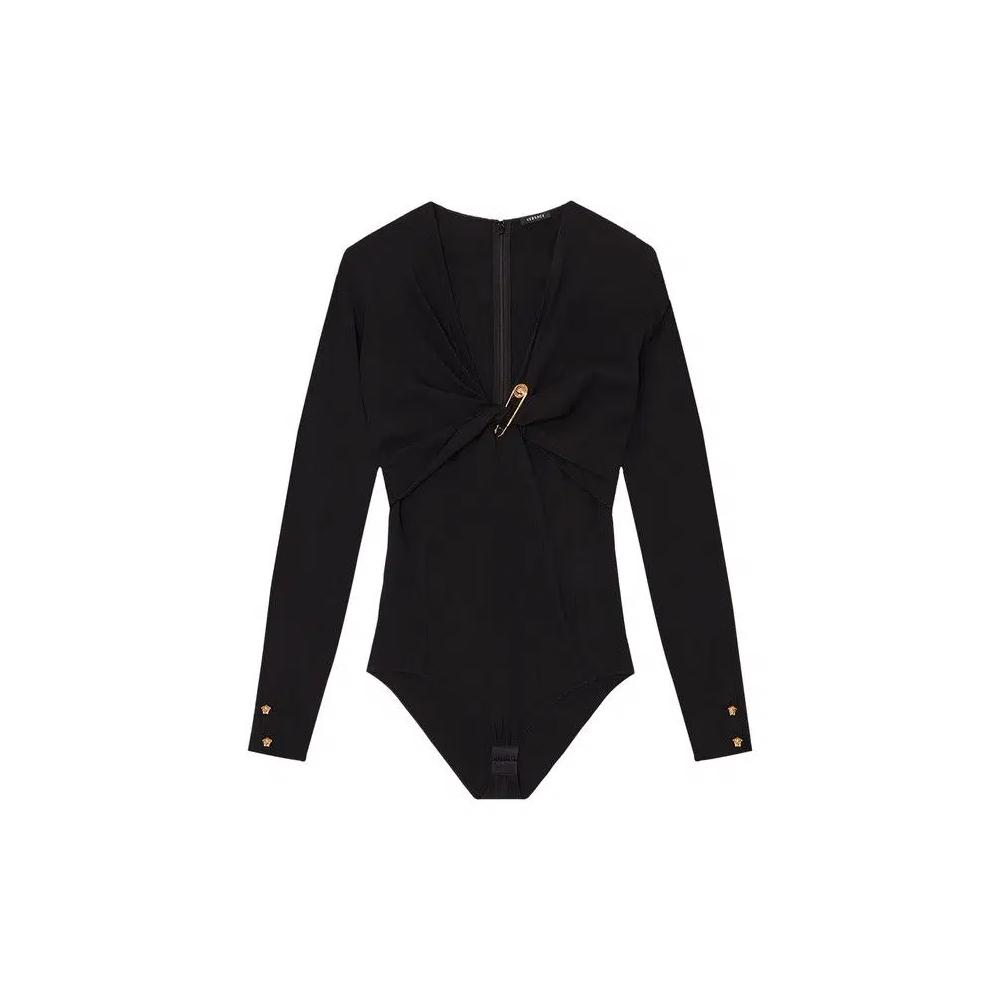 Боди Versace Safety Pin Bodysuit 'Черный' 1