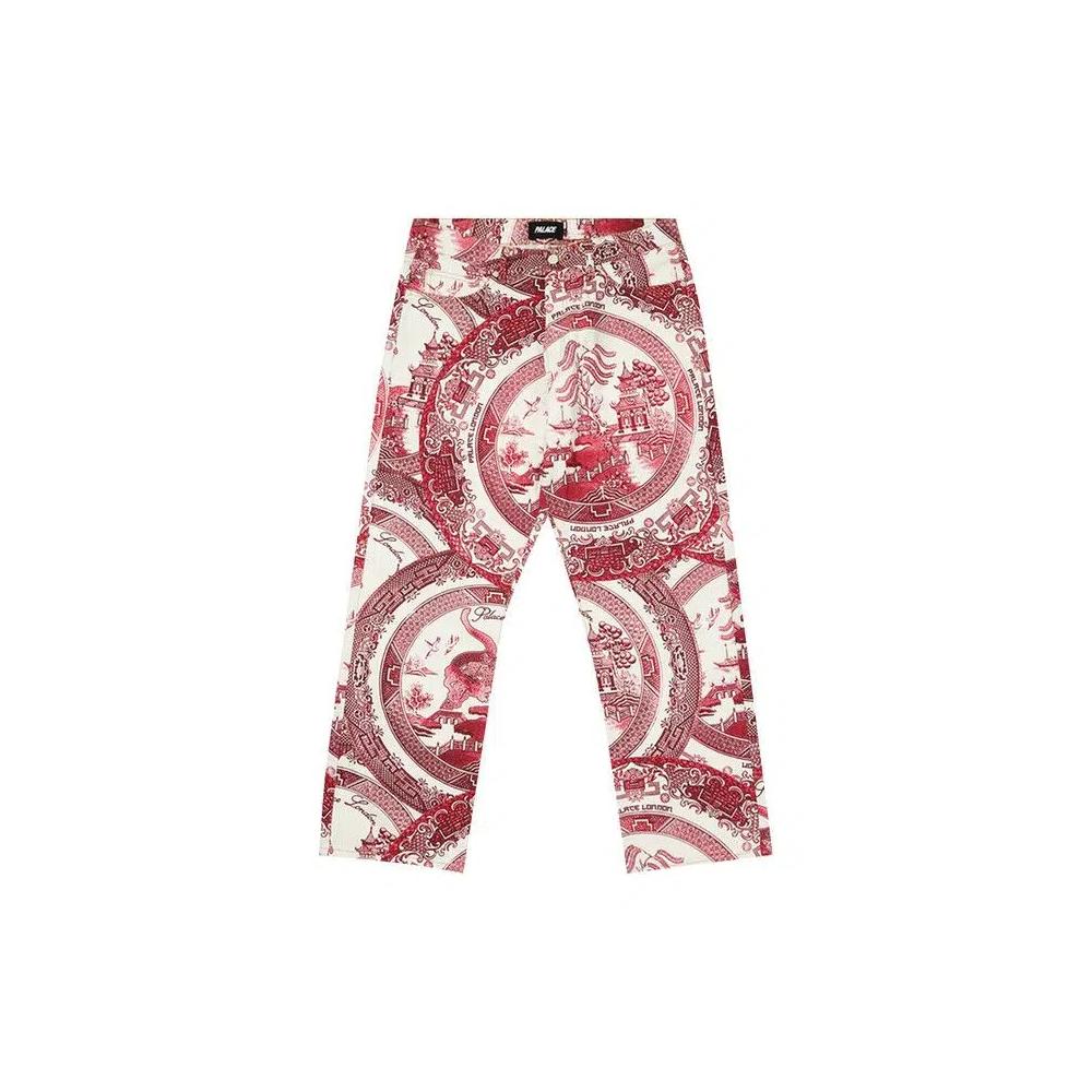 Брюки Palace China Plate Trousers 'Red' 1