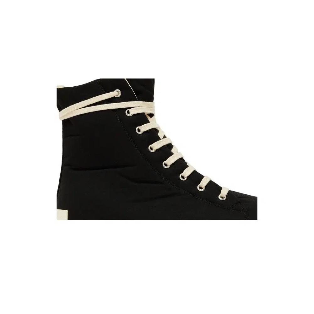Кроссовки Rick Owens DRKSHDW Strobe Cotton Nylon High 'Black Milk' 2