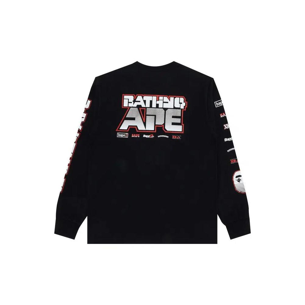 Футболки BAPE Graphic #1 Long-Sleeve Tee 'Black' 2