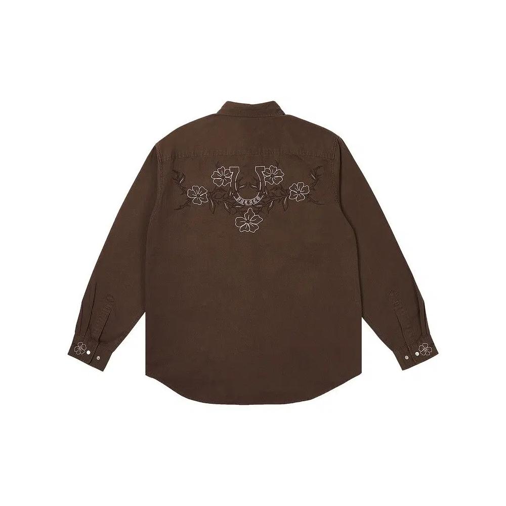 Рубашки на пуговицах Palace Flexus Shirt 'Nice Brown' 2