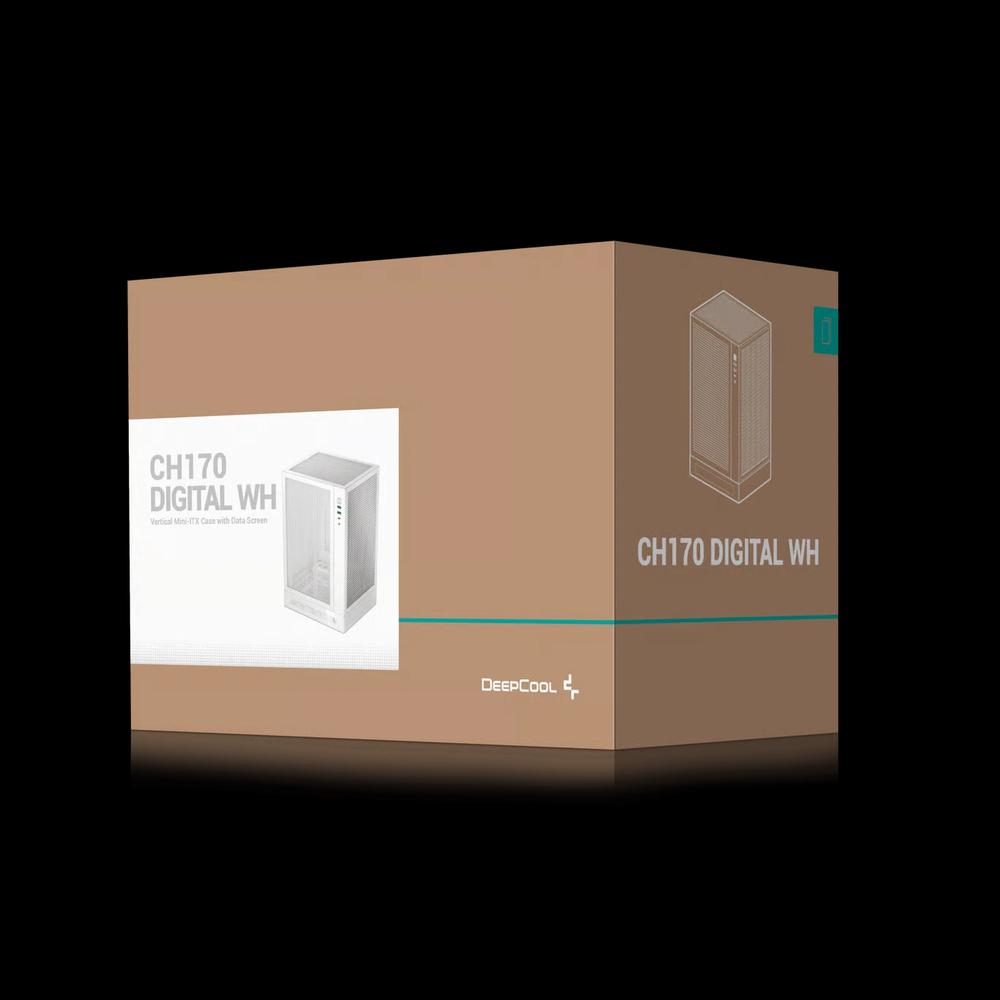 DEEPCOOL CH170 DIGITAL Mini-ITX корпус - White белый 12