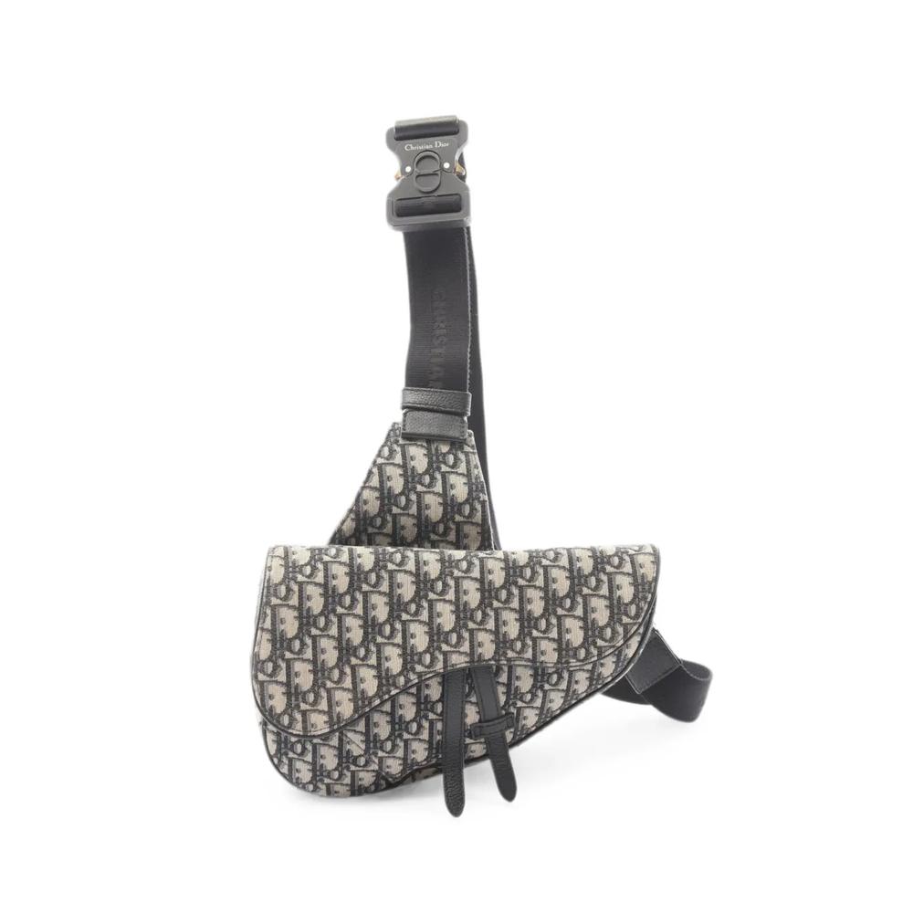 Жаккардовая сумка Saddle Oblique (2000-е годы) 1
