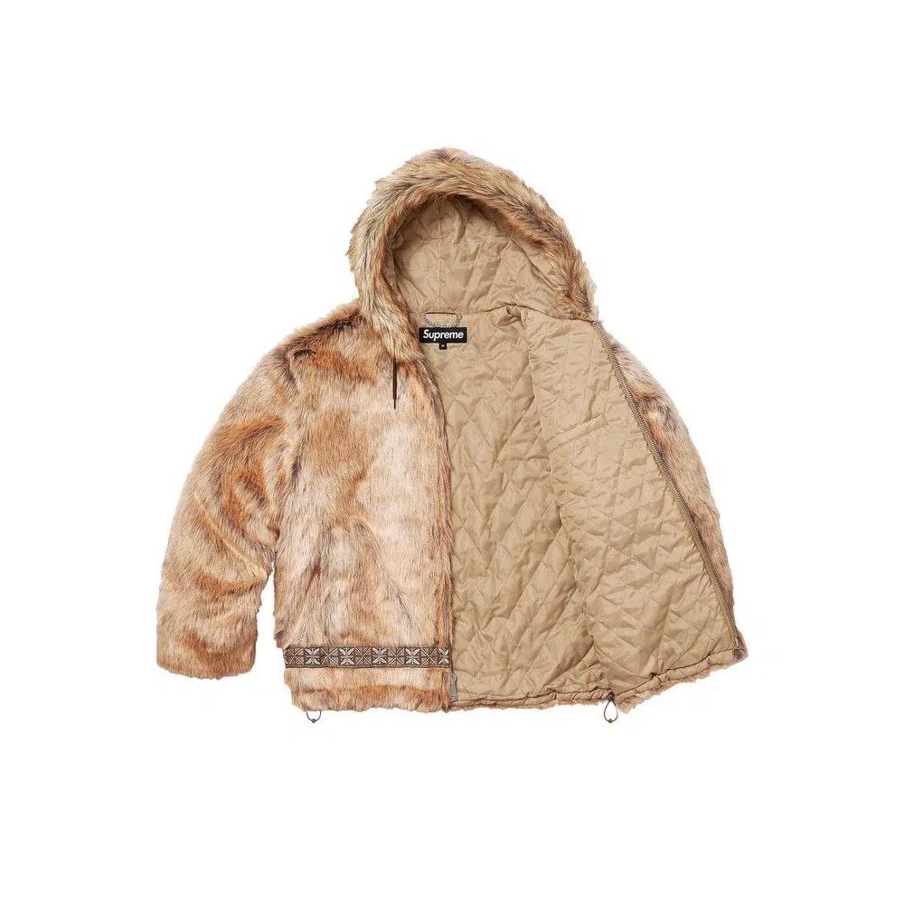 Парки Supreme Faux Fur Parka 'Brown' 3