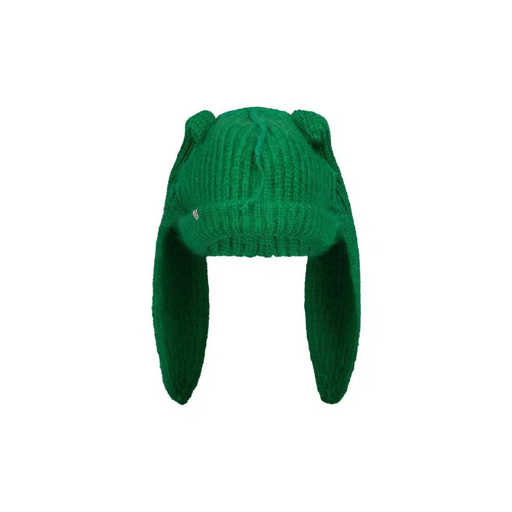 Шапки Charles Jeffrey Loverboy Mohair Chunky Rabbit Beanie 'Green' 1