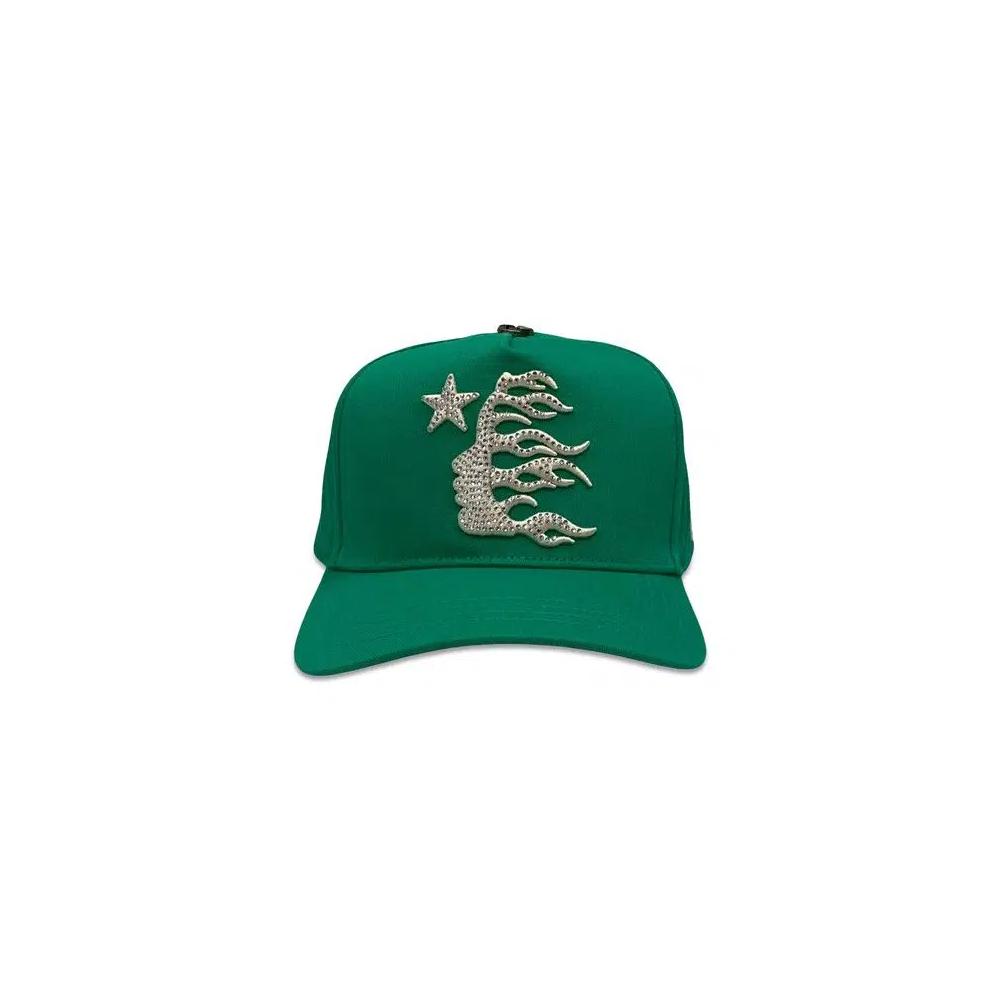 Снэпбэки Hellstar OG Logo Rhinestones Snapback Hat 'Зеленый' 1