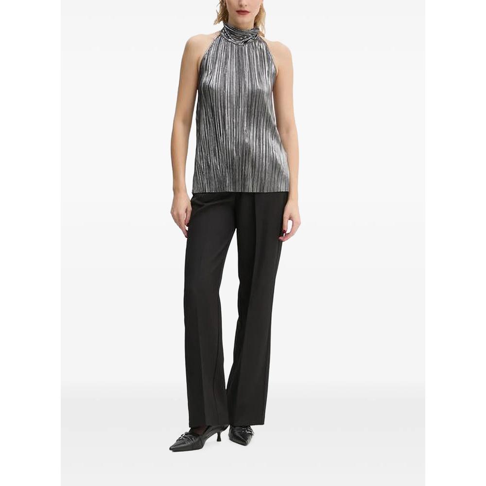 Groundberry Duro pleated halterneck top 2