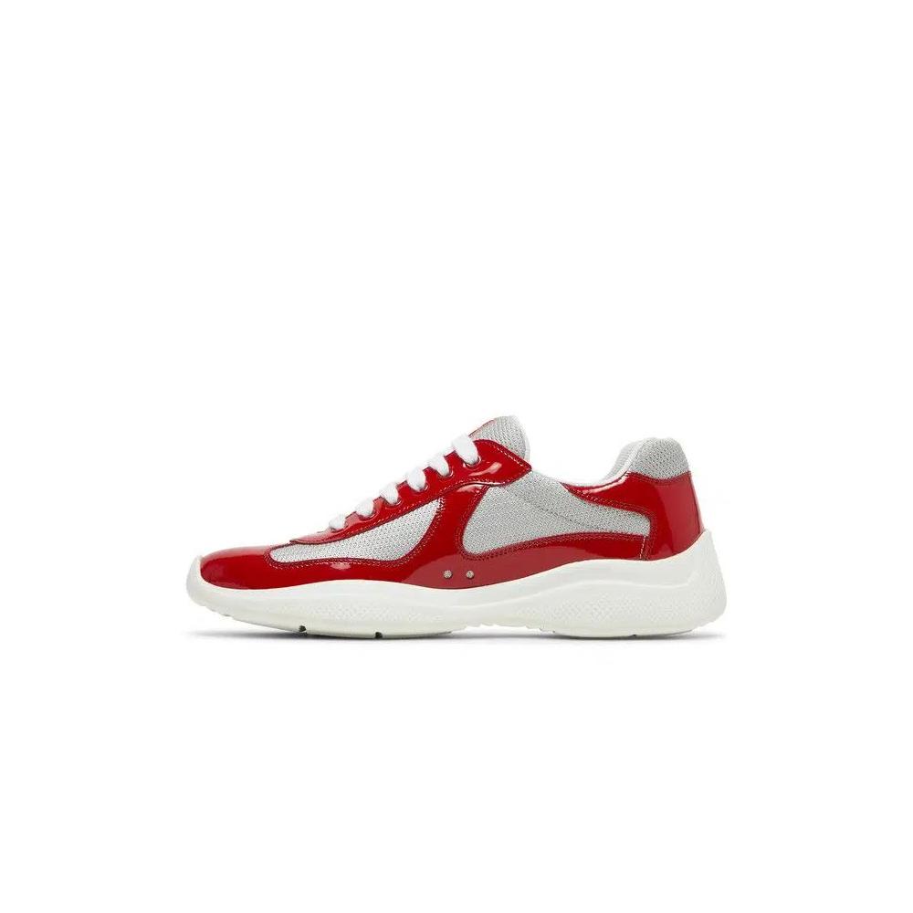 Кроссовки Prada America's Cup 'Red Silver Patent' 3