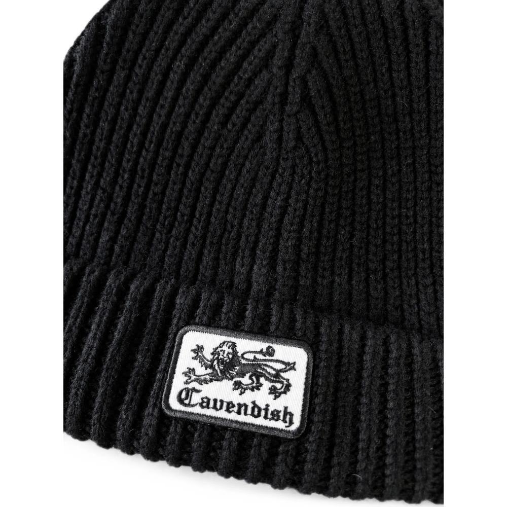 logo-patch ribbed-knit beanie hat 3